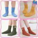 100% Cotton Ankle Socks for Girl, Athletic Moisture Wicking Soft Breathable Cute Socks (XS)