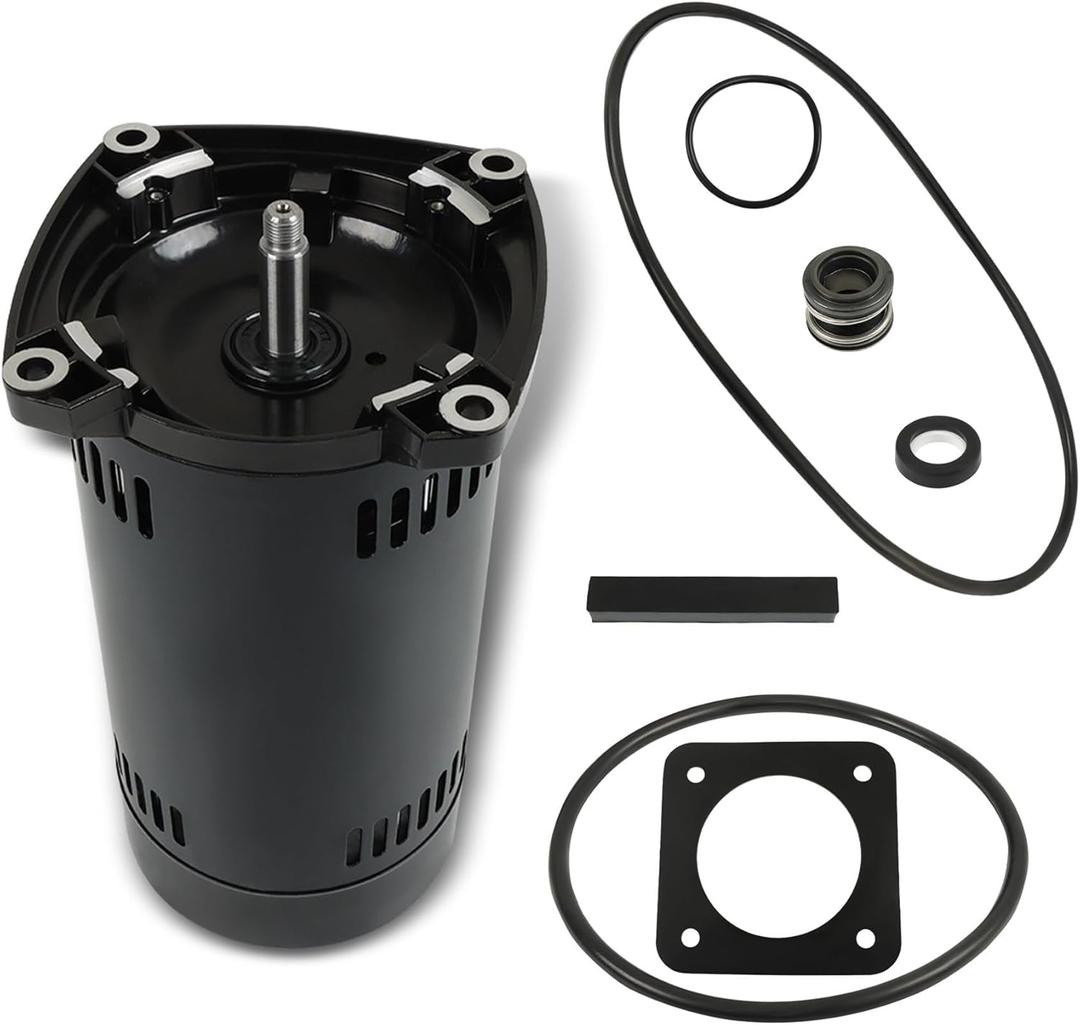 USQ1102 Square Flange 1 HP Up-Rated 48Y Pool Filter Motor Outdoor Swimming Pool Pump