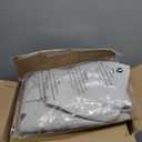 Monbix Queen Comforter Set - 7 Pieces Snow White Bed in a Bag Queen Bedding Sets with Comforters, All Seasons Down Alternative Comforter Bed Set with Sheets,Pillowcases & Shams