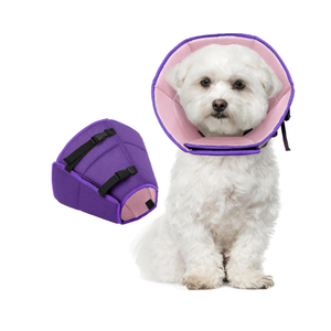 Dog Cone Collar After Surgery, Soft Cone for Dogs to Stop Licking, Adjustable Elizabethan Collar for Dogs, Lightweight Breathable Dog Recovery Cones for Wound Healing & Hot Spots, Small S(Neck Girth:9.4-11.8in)