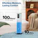 LEVOIT OasisMist 1000S (10L) Smart Humidifier for Home Large Room Bedroom, Last 100 Hours Suitable for Indoor Plant, Cover up to 600ft², Easy Top Fill, Remoter & Voice Control, Auto Mode, Quiet, White