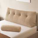Z-hom Headboard Pillow, Wedge Backrest Cushion, Full Size,ONE Roll Pillow