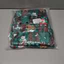 ANGELGGH Family Matching Christmas Onesie Pajamas, Vacation Cute Printed One Piece Pajamas, Xmas Hooded Holiday Sleepwear (Medium, Green Plaid Santa)