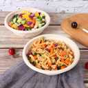 25 oz Disposable bowls with lids food storage Plant Fibers 50 Pack