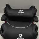 Diono Solana, No Latch, Pack of 2 Backless Booster Car Seats, Lightweight, Machine Washable Covers, Cup Holders, Black