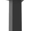 Mailbox Post 58 x 2 x 2 inches - Heavy Duty Steel Mail Box Post with Black Powder Coating Surface - In-Ground Post for Concrete Roadside, Lawn or Sidewalk.