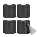 Dimora Pre Wrap Athletic, 4 Rolls Prewrap Headband for Hair, 120 Yards Foam Underwrap Athletic Tape, Best Padding for Underneath Sports Tape, 2.75 Inches x 30 Yards - Black