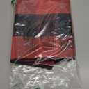 SEEKSEE Cotton Buffalo Plaid Rug 27.5"x43" Black and Red Checked Rug Washable Doormats Indoor Outdoor Rugs for Layered Front Door Mats, Porch, Kitchen, Farmhouse, Entryway