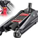 Powerbuilt 2 Ton U-Jack Garage Jack, 3000 LBS Loading Capacity, Lift Range: 4-1/2-Inch to 18-3/4-Inch, Unique Saddle for sliding jackstand into - 620516