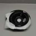 4 Pack Black Porcelain Burner Drip Pan By AMI PARTS - Replacement for Ge Hot-point Range Cooktop Includes 1 8-Inch and 3 6-Inch Drip Pans