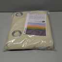 BGment Short Blackout Curtains for Bedroom 54 Inch Length, Thermal Insulated Soundproof Room Darkening Curtains for Small Window, Each Drape 42 Inch Wide, Beige, 2 Panels