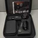 FitRx Handheld Therapeutic Percussion Massage Gun with 5 Speed Settings, 3 Arm Angles, and 4 Swappable Heads for Premium Back & Muscle Relief