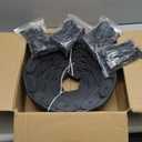 Garden Edging40ft Landscape Edging with 40 Spikes for Lawn 2 Inch Tall(Black, 40FT)