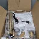 Upgraded Dimmable Floor Lamp, 1000 Lumens LED Edison Bulb Included, Arc Floor Lamps for Living Room Modern Standing Lamp with Shade, Tall Lamps for Living Room Bedroom Office Dining Room - Gold