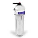 Whirlpool 10 x 2.5 Inch Whole House Water Filtration System WHKF-DWHV, 3/4" Ports, Clear Housing, NSF Certified Water Filter WHKF-GD05 Included