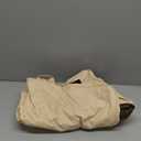 Vailge Rectangle Patio Ottoman Cover, Waterproof Outdoor Ottoman Cover with Padded Handles, Patio Side Table Cover, Heavy Duty Patio Furniture Covers (Small,Beige & Brown)