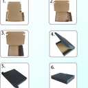 8x8x2 Black Shipping Boxes Set of 20, Corrugated Cardboard Mailers for Product Packaging & Mailing, Recyclable Small Business Shipping Supplies, Gift Boxes for Holiday Birthday Wedding Favors