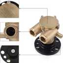 Crankshaft Mounted Water Pump 857451 856513 841640 F6B-9 For 1979-1993 Volvo Penta OMC V8 Johnson 10-24930-01 10248051 102494601 Marine Sherwood P105 Jabsco 50410-1201 Indmar 685001 10-24232-1 3860703