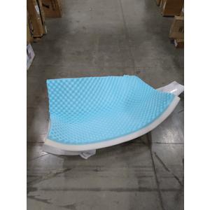 43x32" Blue & White Memory Foam Mattress Topper