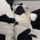 Spooktacular Creations Halloween Baby Cow Costume, Toddler Unisex Cow Jumpsuit, Hooded Romper Plush for Toddler Animal Dress Up