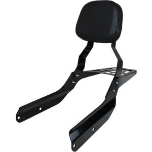 YHMOTO Passenger Sissybar Backrest with Luggage Rack Fits for Honda VTX 1300 1800 N/R/S Models 2002-2008 (Black)