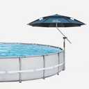 Above Ground Pool Umbrellas, Outdoor Pool Sunshade for Oval or Rectangular Swimming Pools, Multi-functional Patio Umbrella for Garden, Must have Pool Accessories