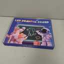 16" LumiBoard LED Drawing Board for Kids - 7 Colors & 10 Modes Rechargeable Acrylic LED Note Board with 7 Markers Cleaning Kit, Sketching & Birthday Gifts for Kids/Girls/Teens (White)