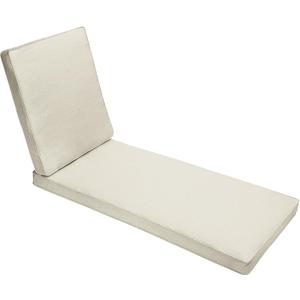 Outdoor/Indoor Chaise Lounge Cushion, 78 x 21 x 3 in, Canvas Cloud