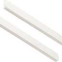 DOITOOL 2 Pcs Plastic Drawer Slides 10.38" White Self Adhesive Drawer Slides Pull Out Rail for Cabinet Shelves Baskets Bins Home Organization