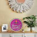 CHDITB Happy Diwali Decoration 3D Front Door Sign(12x12), Indian Festival of Lights Wall Hanging with Rangoli Diyas, Deepavali Themed Door Hanger for Front Door Porch Home Office Party