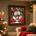 cviokrdu Christmas Paint by Numbers Kit for Adults - Christmas Adult Paint by Number Kits on Canvas, DIY Tree Oil Painting for Gift Home Wall Decor (16x20inch)