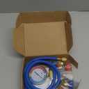Lichamp A/C R134A Refrigerator Freon Recharge Kit with Bullet Piercing Valve, Piercing and Self-Sealing Can Tap 134A