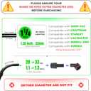 1.25 Inch Vacuum Brush Attachment Kit Compatible with Vacuum Cleaners Using 1-1/4'' Accessories - 1.25 Inch Shop Vac Accessories: Horse Hair Dust Brush, Vacuum Extension Wand and More (10 Pack)