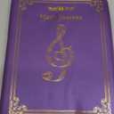 Sheet Music Folder, Choir Holder, Sheet Music Organizer, Sheet Music Binder, for Choir Singer, Stage Performance Letter Size Music Binder 40 Pages Capacity Writable Choir Folder (Purple)
