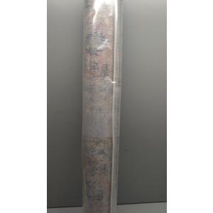 Orange 5x7 Area Rugs for Living Room Bedroom, Washable Rug, Coral Vintage Retro Boho Rug, Non Slip & Low Pile Carpet for Indoor Dining Room, Kids Room, Nursery Room(Coral Blue 5x7ft)