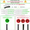 Universal 1.25 Inch (32MM) Vacuum Brush Attachments with Hose Adapter Kit for Shop Vacs Hose 1-1/4'' - 1.25 Vacuum Accessories for Small Shop Vacs