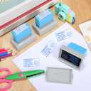 2 x Teacher Stamps Self Inking Teacher Grading Stamps Checkbox for Classroom(Completed)