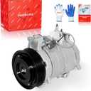 PHOBOOS A/C Compressor with Clutch Compatible with Honda Element 2003-2011 L4 2.4L, Fast Cooling, Low Noise, Easy Installation, Ref. 78372, CO-10739C