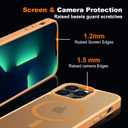 Hualele Magnetic for iPhone 13 Pro Case,Compatible with MagSafe, Military Grade Dropproof Translucent Matte Hard Back Soft Edge Slim Phone Case iPhone 13 Pro Brown