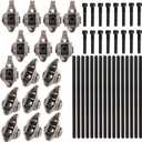 Rocker Arms and Bolts with Trunion Kit, for LS1 LS2 LS6 LR4 Vortec, for 5300 LM7 L59 LM4 L33 4.8 5.3 5.7 6.0 L Engine#OE 10214664, 12681275