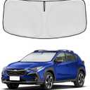 Windshield Sun Shade for Subaru Crosstrek 2018-2024 2025 2026 Front Window Shade Custom Fit Crosstrek Accessories Sun Visor Foldable Shade Blocks UV Rays Summer Must Have Car Accessories