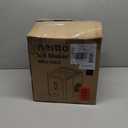 Aeitto Nugget Ice Maker Countertop, 55lbs/Day, Large Capacity Chewable Ice Maker, Rapid Ice Release in 5 Mins, Self-Cleaning with Stainless Steel Housing Ice Machine for Home Office and Party, Black (Black)