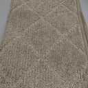 COSY HOMEER Stair Landing Rug Non-Slip 20"x32" Stair Treads for Wooden Steps,Washable Peel and Stick Stair Treads Matching Mats,Pet Friendly Soft Reusable Stair Landing Mat for Kids and Elders,Beige