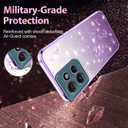 Fofvccv Glitter Case for Moto G 5G 2025 / Moto G Play 4G 2025, Bling Floral Clear Soft TPU Phone Cover with Crossbody Strap & Wrist Lanyard Girls Women for Moto G 5G/G Play 4G 2025 - YSS Purple