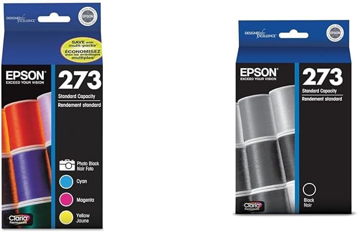 Epson 273 Claria Ink Combo Pack T273520-S & T273 T273020 Ink for XP-520 600 610 620 800 810 820 Printers