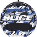 Airhead Slice Towable 2-4 Rider Models, Tube for Boating and Water Sports, Heavy Duty Full Nylon Cover with Zipper, EVA Foam Pads, and Patented Speed Safety Valve for Easy Inflating & Deflating