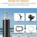 K&F CONCEPT Light Stand for Photography, 9.1ft/2.8M Portable Extendable Photo Video Tripod Stand, Heavy Duty Light Stand Lighting Tripod with 1/4" Screw for Strobe Light/Webcams/Cameras/Softbox