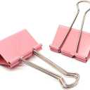 Extra Large Binder Clips, 2 Inch / 51mm, Big Paper Clamps for Office and School Supplies (Pink)