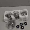 Solar Hanging Lanterns Outdoor Waterproof, Rust Iron Ball Candle Holder with Flickering Solar Powered Tea Lights, Perfect Chargeable Solar Lights for Backyard Patio Garden Fence Tree Decoration-4Pack