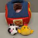 hahaland Baby Toys 6-12 Months - Surprise Barn Stuffed Farm Animals, Rattle, Crinkle, Mirror, Montessori Toys for 6 Month Old Sensory Balls 1-3, Baby Boy Gifts, Farm Plush Toys for Babies Travel Toy